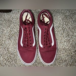 Unisex Burgundy Vans-GREAT CONDITION